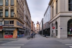 Rue Bellecordiere - Normalement il y a des terrasses animées ici (27 mars, 18h)